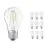 Mehrfachpackung 10x Ledvance CLASSIC LED E27 Birne Fadenlampe Klar 4.8W 470lm - 827 | Dimmbar - Ersatz für 40W