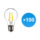 Mehrfachpackung 100x Budgetlight Lucent LED E27 Birne Fadenlampe Klar 7W 806lm - 840 Kaltweiß | Ersatz für 60W