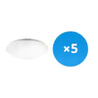 Mehrfachpackung 5x LED-Wand- und Deckenleuchte Weiß 18W 1386lm - 830  | 360mm - IP44