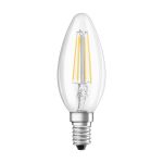 Ledvance Classic LED E14 Bougie Filament Claire 4W 470lm - 827- | Remplacement 40W