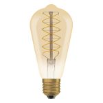 Ledvance Vintage 1906 LED E27 Poire Dorée 4.8W 420lm - 822- | Dimmable - Remplacement 37W