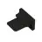 1-Phase Rail capuchon de fin Noir