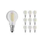 Lot 10x Osram Retrofit LED E14 Boule Filament Claire 4W 470lm - 840  | Remplacement 40W