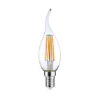 LED E14 Flamme Bougie Filament Claire 4.5W 470lm - 827 | Dimmable - Remplacement 40W