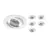 Lot 6x Encastré Spot Drome MR16 inclinable Blanc | Diamètre 69mm - GU10 Culot