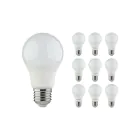 Lot 10x LED E27 Poire Dépolie 8.5W 806lm - 830 | Remplacement 60W