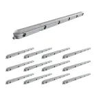 Lot 12x Réglette LED Étanche V3.0 18-30W 2340-4200lm - 830-865 CCT | 120cm - Câblage Traversant (5x2.5mm2)